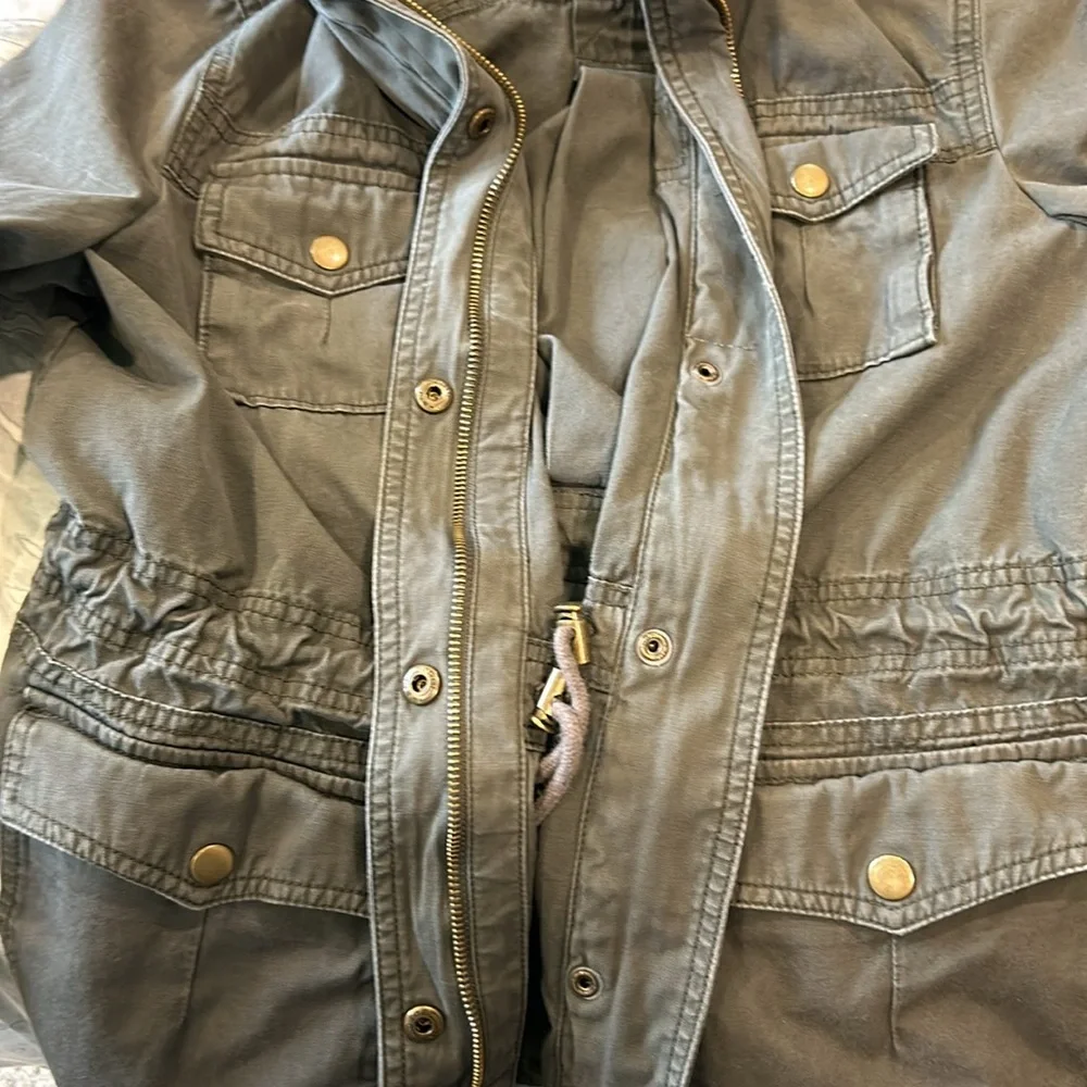 Ambition Hooded Anorak Jacket from Nordstrom in Olive & Black Size Large - Picture 4 of 7